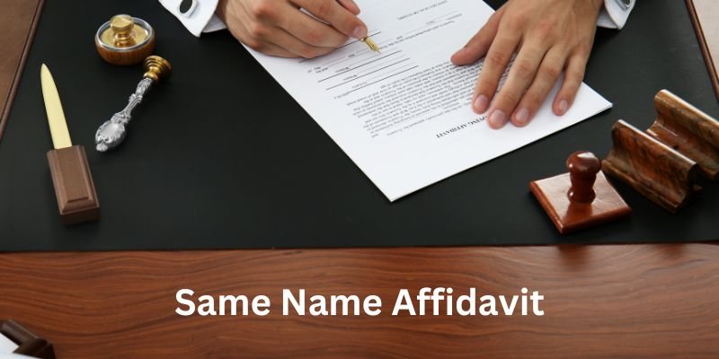 One and the same name affidavit