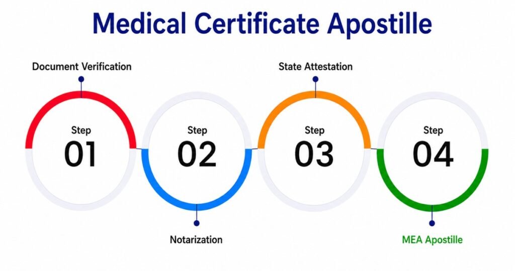 Medical Certificate Apostille Process in India